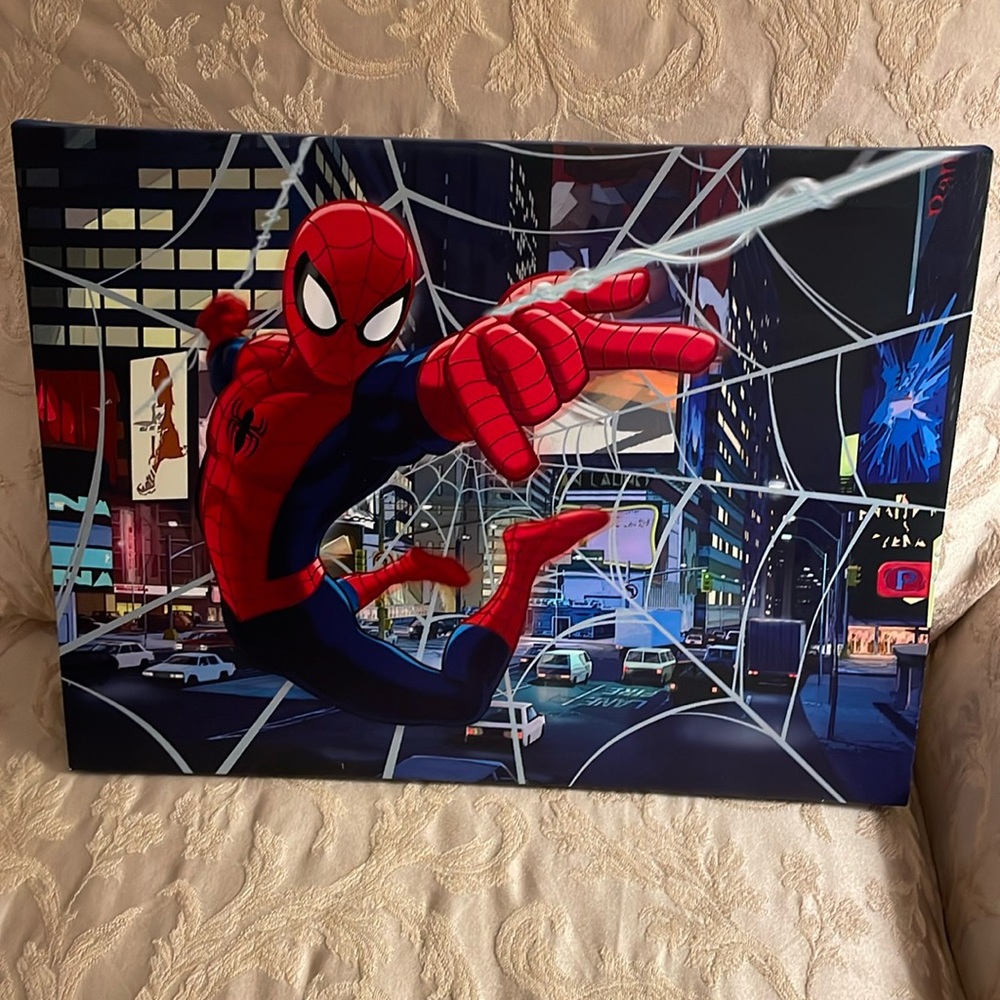 Spider-Man glow up sign